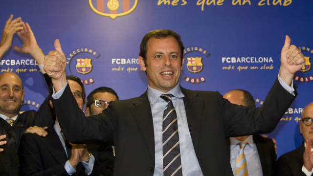 2010. Sandro Rosell, elegido nuevo presidente del Club
