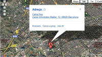 Mapa para llegar al Camp Nou
