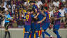 Celebración de los goles del Barça contra el Villarreal / FOTO: ÀLEX CAPARRÓS - FCB
