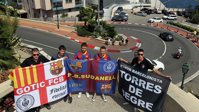 Barça fans invade Monaco / PHOTO: MIGUEL RUIZ - FCB