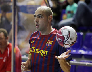 Javi Rodríguez Barça Alusport captain. Photo: Miguel Ruiz - FCB.