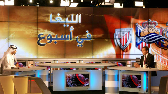 Sandro Rosell, during the interview with Al Jazeera / PHOTO: SAMER AL-HALABI/LOUIS KARAM