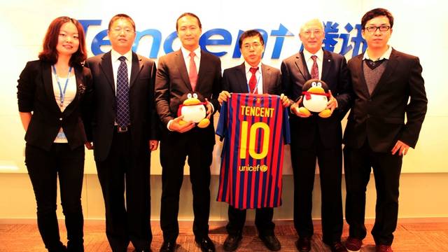 FC Barcelona closes deal with Tencent (Image from FC Barcelona website)