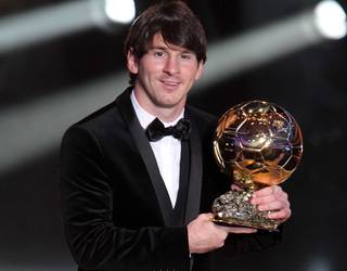 Messi, guanyador de la Pilota d'Or 2010