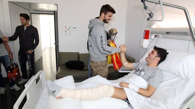 Els campions del món visiten Villa / FOTO: MIGUEL RUIZ - FCB