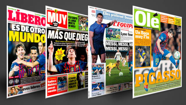Impacto mundial por el repker de Messi al Bayer