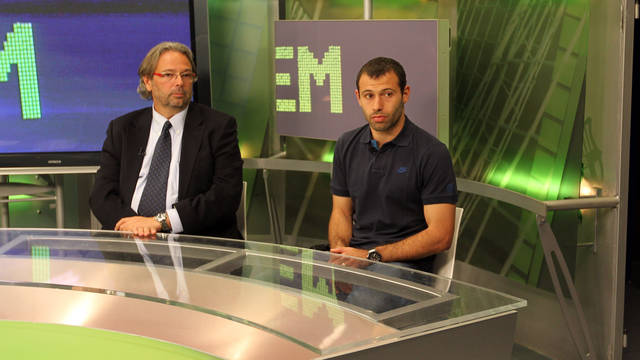 Mascherano està content amb la victòria blaugrana davant l'Athletic / FOTO: Miguel Ruiz - FCB