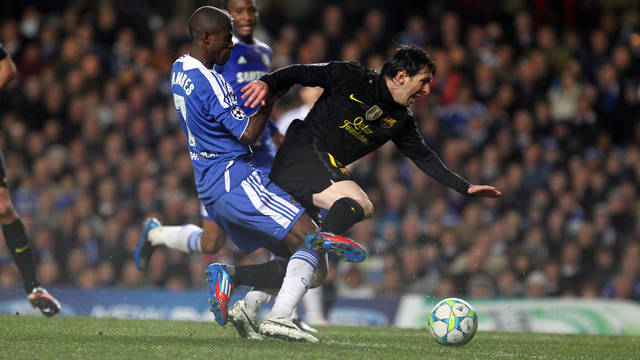 Messi, in Stamford Bridge / PHOTO: MIGUEL RUIZ - FCB