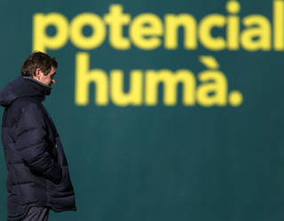 Tito Vilanova, en un entrenament / FOTO: ARXIU FCB