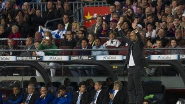 Agraïment del Camp Nou a Guardiola