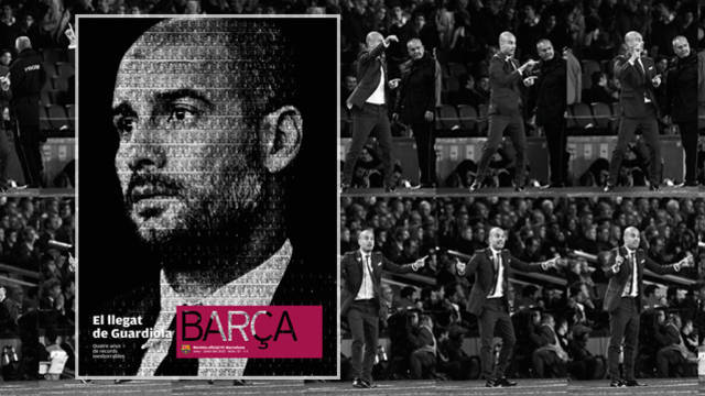 Front of the REVISTA BARÇA dedicated to Guardiola.