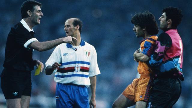 Lombardo, Bakero i Pagliuca, a Wembley. FOTO: Mark Leech.