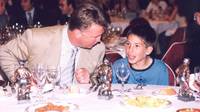 Louis van Gaal, ex-entraineur du Barça, et Jordi Alba. PHOTO: ARXIU FCB.