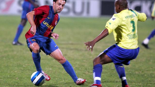 Xavi agaisnt Mamelody  / PHOTO: MIGUEL RUIZ-FCB.