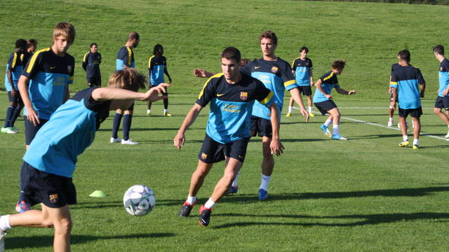 Entrenament del Barça B al Bolton Academy / FOTO: FCB