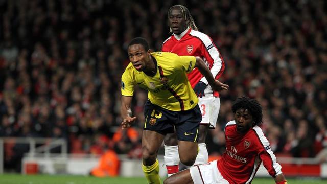 Alex Song et Seydou Keita / PHOTO: Miguel Ruiz - FCB