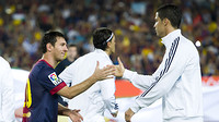Leo Messi and Cristiano Ronaldo in the 2012 Spanish Super Cup / PHOTO: ÁLEX CAPARRÓS - FCB