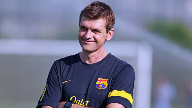 Tito Vilanova, pendant un entrainement. PHOTO: MIGUEL RUIZ-FCB.