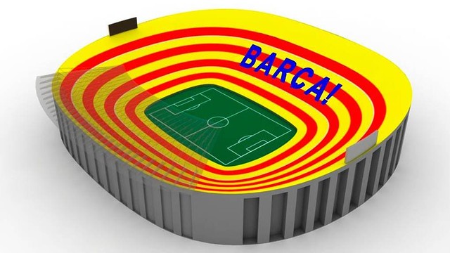 Així serà el mosaic de diumenge al Camp Nou