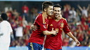 Villa and Pedro selected by Vicente del Bosque PHOTO: CARMELO RUBIO (RFEF)