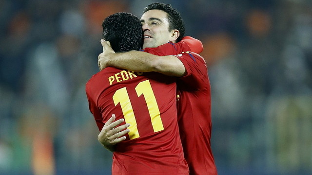 Pedro and Xavi / FOTO: CARMELO RUBIO