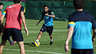 Dani Alves trains with the rest of the group