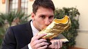 Messi reçoit le soulier d'Or