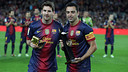 Xavi and Messi / PHOTO: MIGUEL RUIZ - FCB