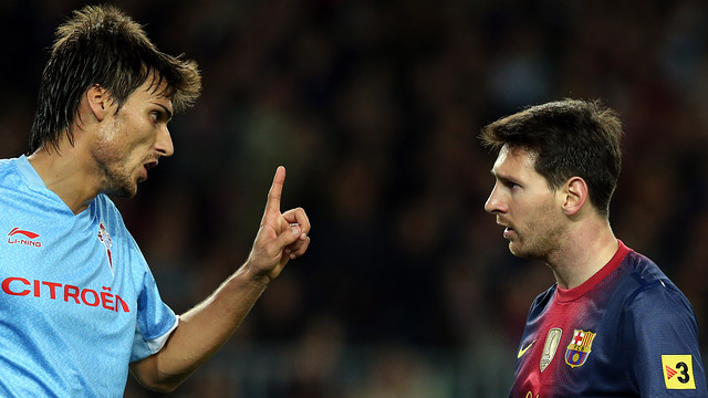 Messi, durant el partit amb el Celta / FOTO: MIGUEL RUIZ-FCB