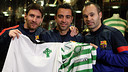 Leo Messi, Xavi Hernàndez and Andrés Iniesta / PHOTO: MIGUEL RUIZ - FCB