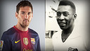Messi, with 76 goals in 2012, surpasses Pelé's mark of 75 goals scored in 1958 