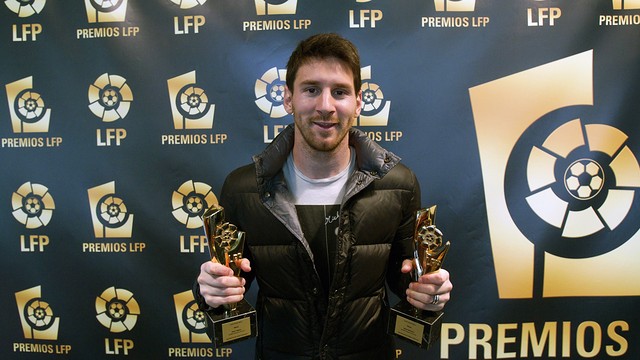 L'LFP distingeix Leo Messi com a millor jugador i millor davanter de la Lliga 2011/12 / FOTO: LFP