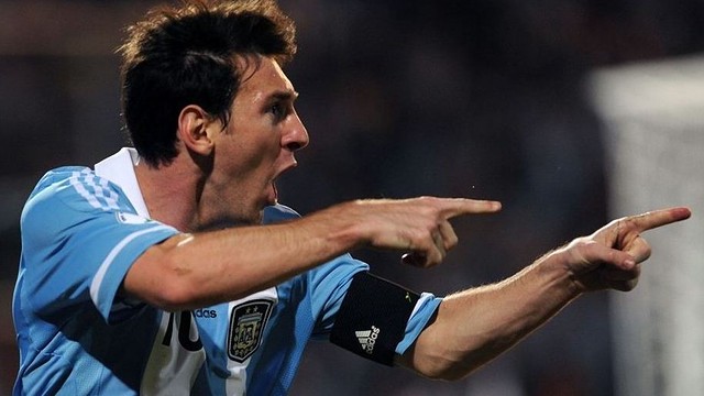 Messi celebra un gol con Argentina / FOTO: FIFA.COM