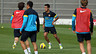 Thiago and Adriano back training with squad