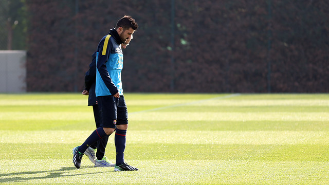 Villa no jugarà a camp del Llevant / FOTO: MIGUEL RUIZ-FCB