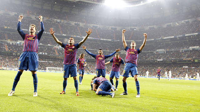 Barça won 3-1 at the Bernabéu in the 2011/12 season / PHOTO: FCB Archive