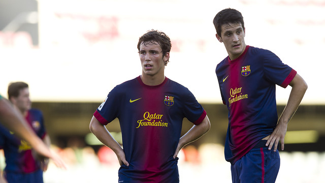Luis Alberto i Grimaldo tindran l'oportunitat de debutar amb la selecció espanyola sub-21 / FOTO: ARXIU FCB 