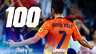 100 matches for David Villa in the FCB strip