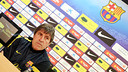 Jordi Roura in a press conference | PHOTO: MIGUEL RUIZ - FCB