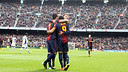 Les joueurs au Camp Nou / PHOTO: MIGUEL RUIZ - FCB