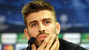 Piqué, en conférence de presse / PHOTO: MIGUEL RUIZ-FCB