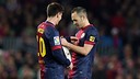Messi, capitán por primera vez en partido de Liga