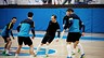 Iniesta plays futsal with Barça Alusport. FOTO: NIKE