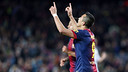 Alexis after his first goal / PHOTO: MIGUEL RUIZ - FCB