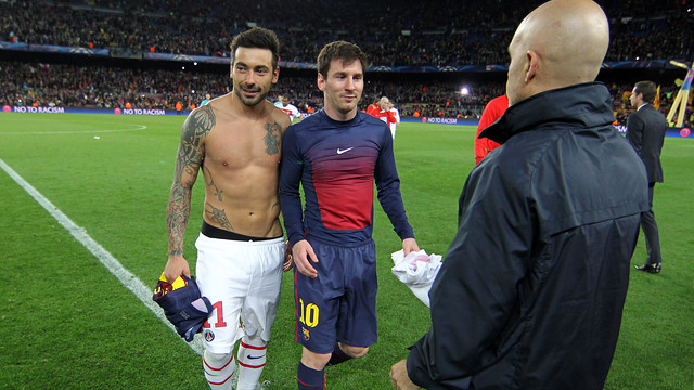 Leo Messi, una vez finalizado el partido contra el PSG / FOTO: MIGUEL RUIZ - FCB