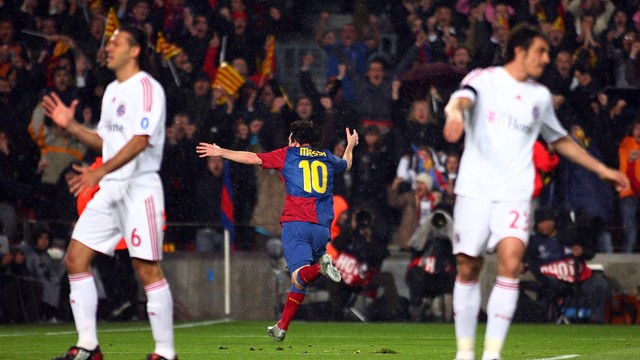 Messi, celebrant un gol contra el Bayern. FOTO: MIGUEL RUIZ-FCB. Messi, celebrant un gol contra el Bayern. FOTO: MIGUEL RUIZ-FCB.