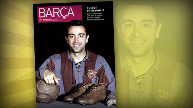 Xavi on the cover of BARÇA Magazine Xavi on the cover of BARÇA Magazine