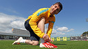 Leo Messi, en l'entrenament d'aquest diumenge. FOTO: MIGUEL RUIZ-FCB.