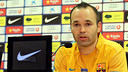 Iniesta, jeudi. PHOTO: MIGUEL RUIZ-FCB.