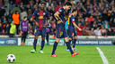 Les joueurs sur le terrain. PHOTO: ÀLEX CAPARRÓS - FCB